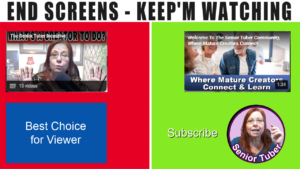 Using End Screens for YouTube