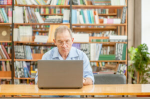 Subtitles closed caption for reading in the library